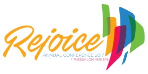 Rejoice logo, Annual Conference 2017, GNJUMC, UMC, The United Methodist Church of Greater New Jersey, Bishop John Schol